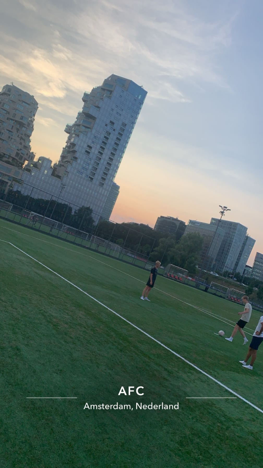 AFC voetbal club zonsondergang