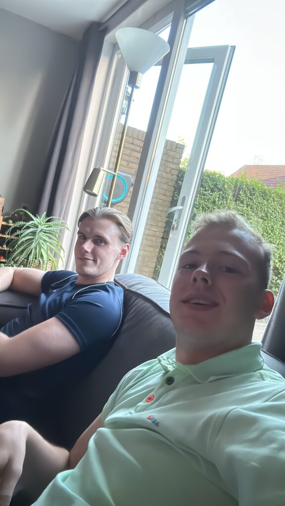 Met mijn broer