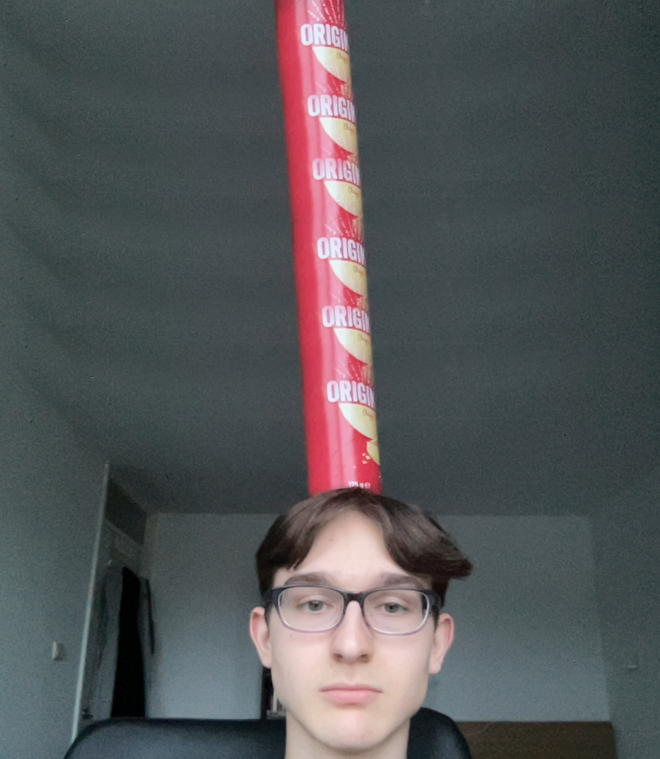 Grappife foto Ik met een neutraal gezicht
